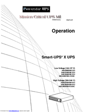 PowerStar SMX3000RMHV2UNC Operation Manual