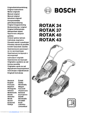 Bosch ROTAK 34 Original Instructions Manual