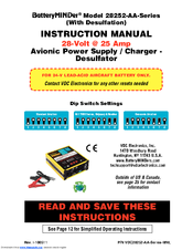 BatteryMINDer 28252-AA-Series Instruction Manual