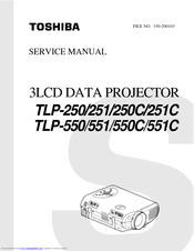 Toshiba TLP-551 Service Manual