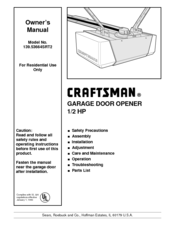 Craftsman 139.53664SRT2 Owner's Manual