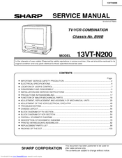 Sharp 13VT-N200 Service Manual