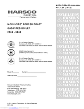 Harsco Industrial MODU-FIRE 2500 Installation & Owner's Manual