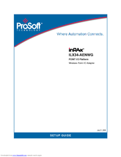 ProSoft Technology inRA-x ILX34-AENWG Setup Manual