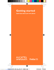 Alcatel one touch Fire 4012X Getting Started Manual