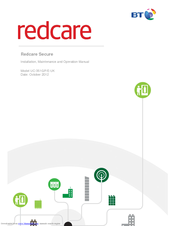 BT Redcare UC-351GP/E-UK Installation, Maintenance And Operation Manual