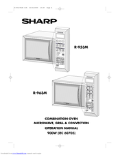 Sharp R-963M Operation Manual