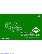 TATA Motors Indigo e-CS CNG Owner's Manual & Service Book