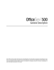 Samsung OfficeServ 500 General Description Manual