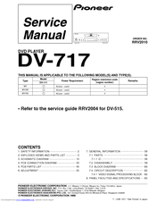 Pioneer DV-717 Service Manual