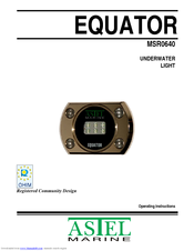 ASTEL EQUATOR MSR0640 Operating Instructions Manual