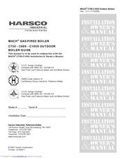 Harsco Industrial C750 Installation & Owner's Manual