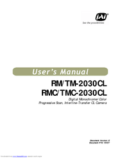 Jai RM-2030CL User Manual