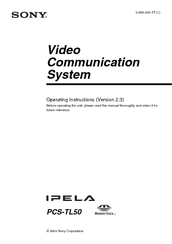 Sony Ipela PCS-TL50 Operating Instructions Manual