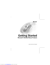 Microsoft Wireless Mouse Getting Started Manual