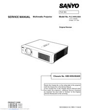 Sanyo PLC-WXU30A Service Manual