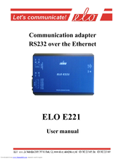 Elo TouchSystems E221 User Manual