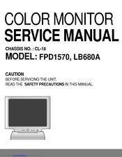 LG FPD1570 Service Manual