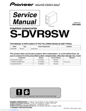 Pioneer S-DVR9SW Service Manual