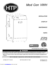 HTP Mod Con 300 VWH Installation And Maintenance Instructions Manual