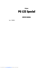 Olivetti PG L22 Special Service Manual