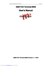madcom 8848 User Manual
