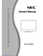 NEC PXT-42XD2 Owner's Manual