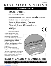Baxi Fires Division 740FS Owner's Manual