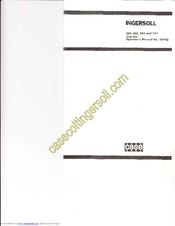 Ingersoll 444 Operator's Manual