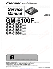 Pioneer GM-6100F Service Manual