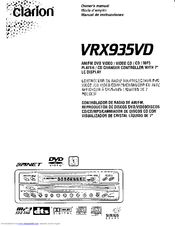 Clarion VRX93SVD Owner's Manual