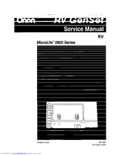 Onan MicroLite 2800 Series Service Manual