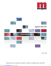Morgana Square fold 104 Operator's Manual
