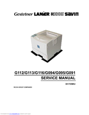 Ricoh G113 Service Manual