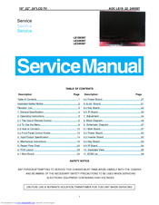 AOC ADDARA LE24K097 Service Manual