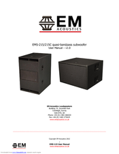 EM Acoustics EMS-215 User Manual
