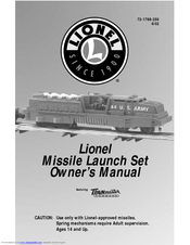 Lionel Missile Launch Set Owner's Manual