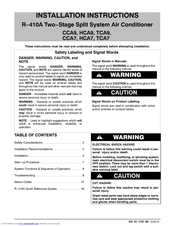 HEIL HCA7 Installation Instructions Manual