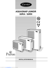 Carrier AQUASNAP JUNIOR 30RA Manuals | ManualsLib