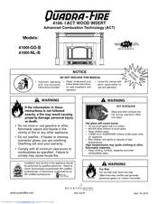 Quadra-Fire 4100I-GD-B User Manual