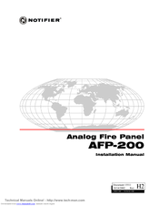 Notifier Afp 200 Manuals Manualslib