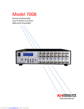 Krohn-Hite 7008 Operating Manual