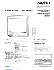 Sanyo CP21SA1 Service Manual