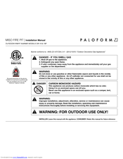 Paloform MISO CIR-18 Installation Manual