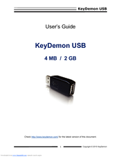 Keydemon USB 4MB User Manual