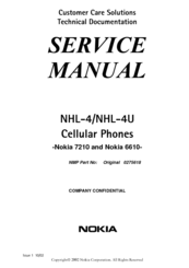 Nokia NHL-4 7210 Service Manual
