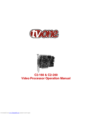 Tvone C2-160 Operation Manual