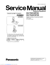 Panasonic KX-TGA910FXS Service Manual