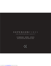 superior fires NEON Installation And User Instructions Manual
