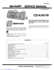 Sharp CD-K491W Service Manual